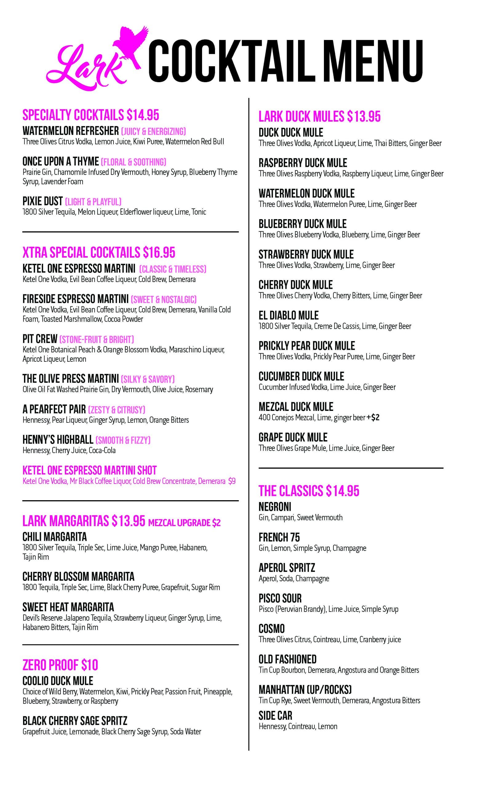 Lark PrintableDrinkMenu 0409PDATE Page 1
