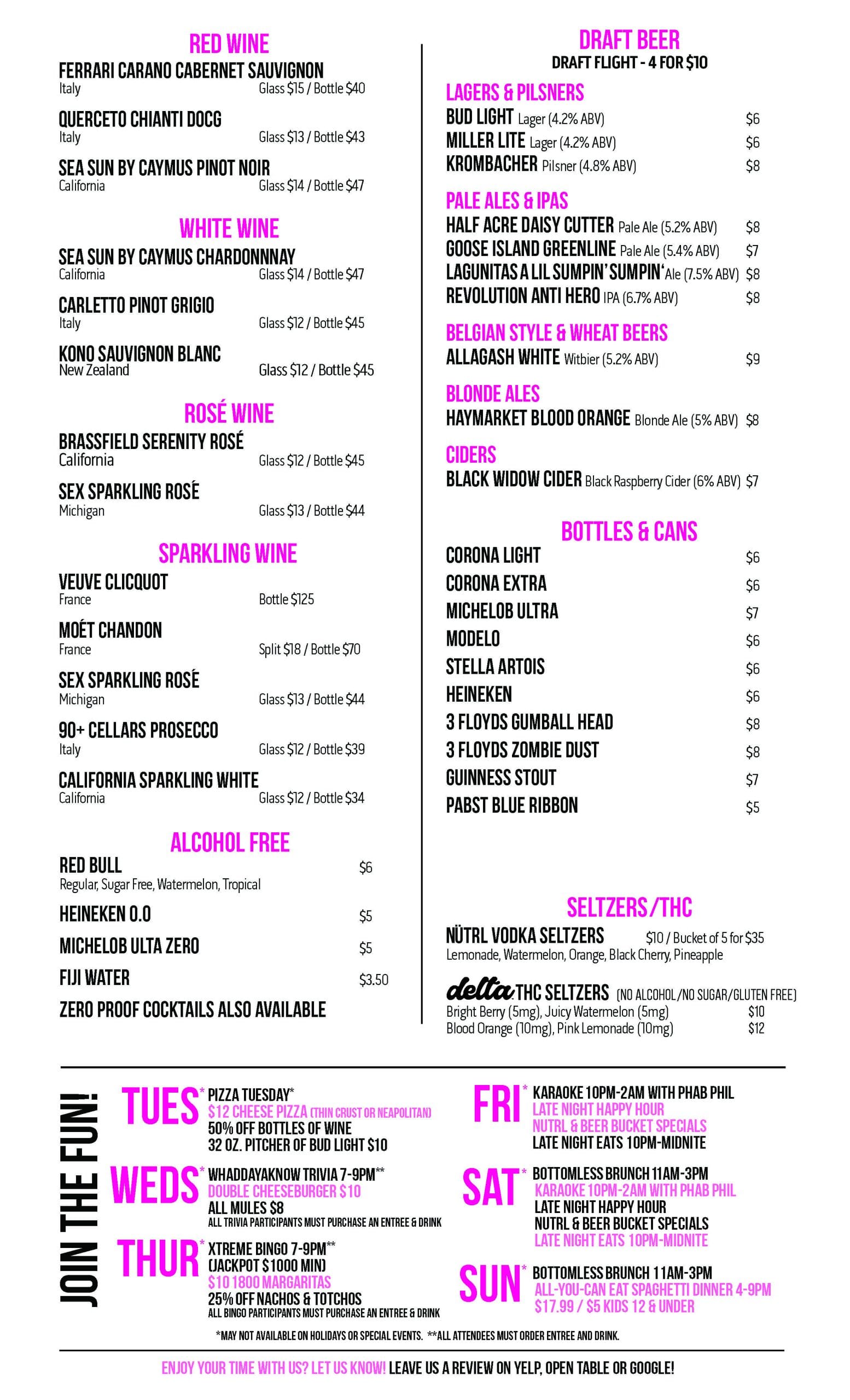 Lark PrintableDrinkMenu 0409PDATE Page 2