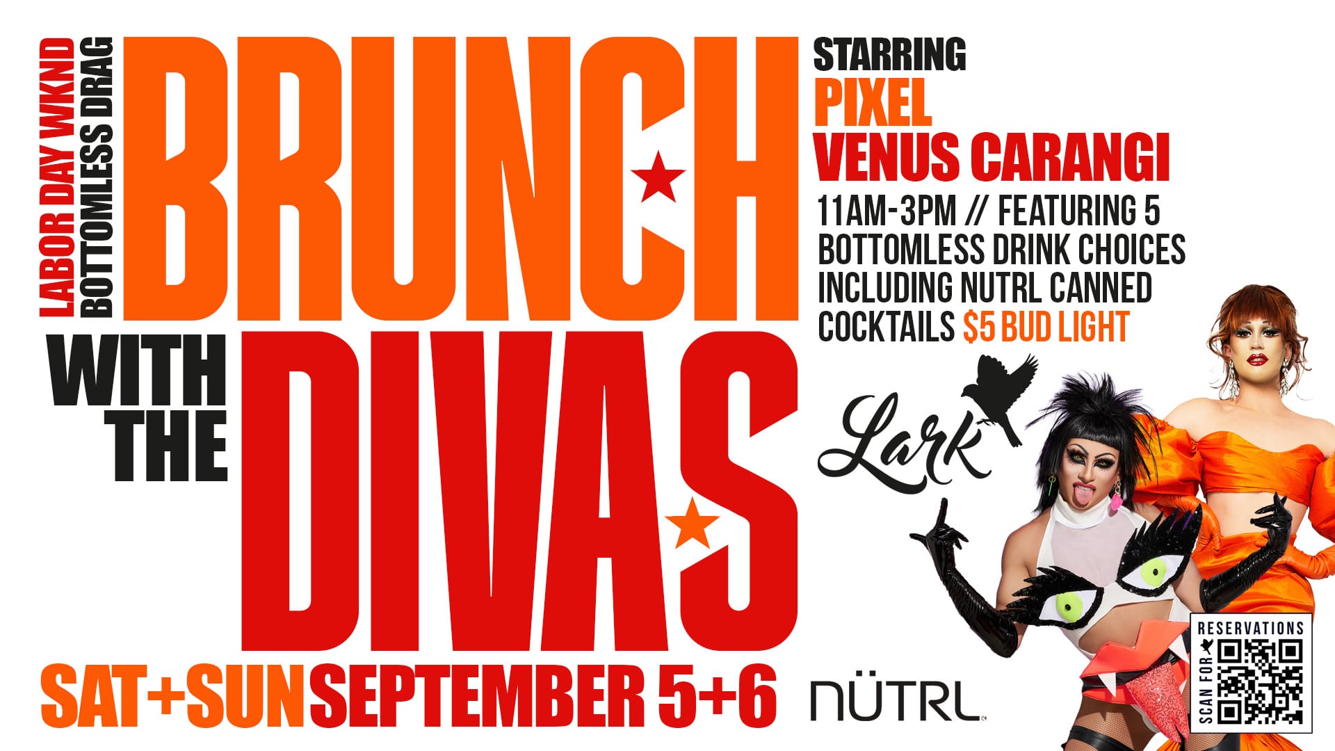 Lakr LaborDayWkndBrunchWithDivas DragBrunch 1920x1080ForTvScreens