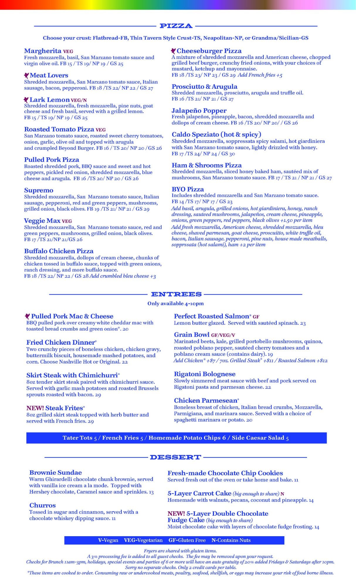 Lark PrintableMktDaysLunchDinnerMenu Page 2