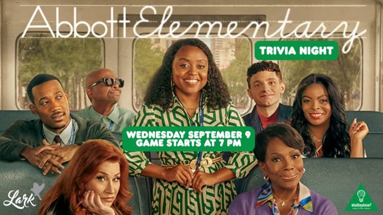 Abbott Elementary themed trivia night at Lark on September 9, 2026 at 7pm