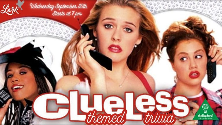 Clueless themed trivia at Lark on Wednesday, September 30, 2026
