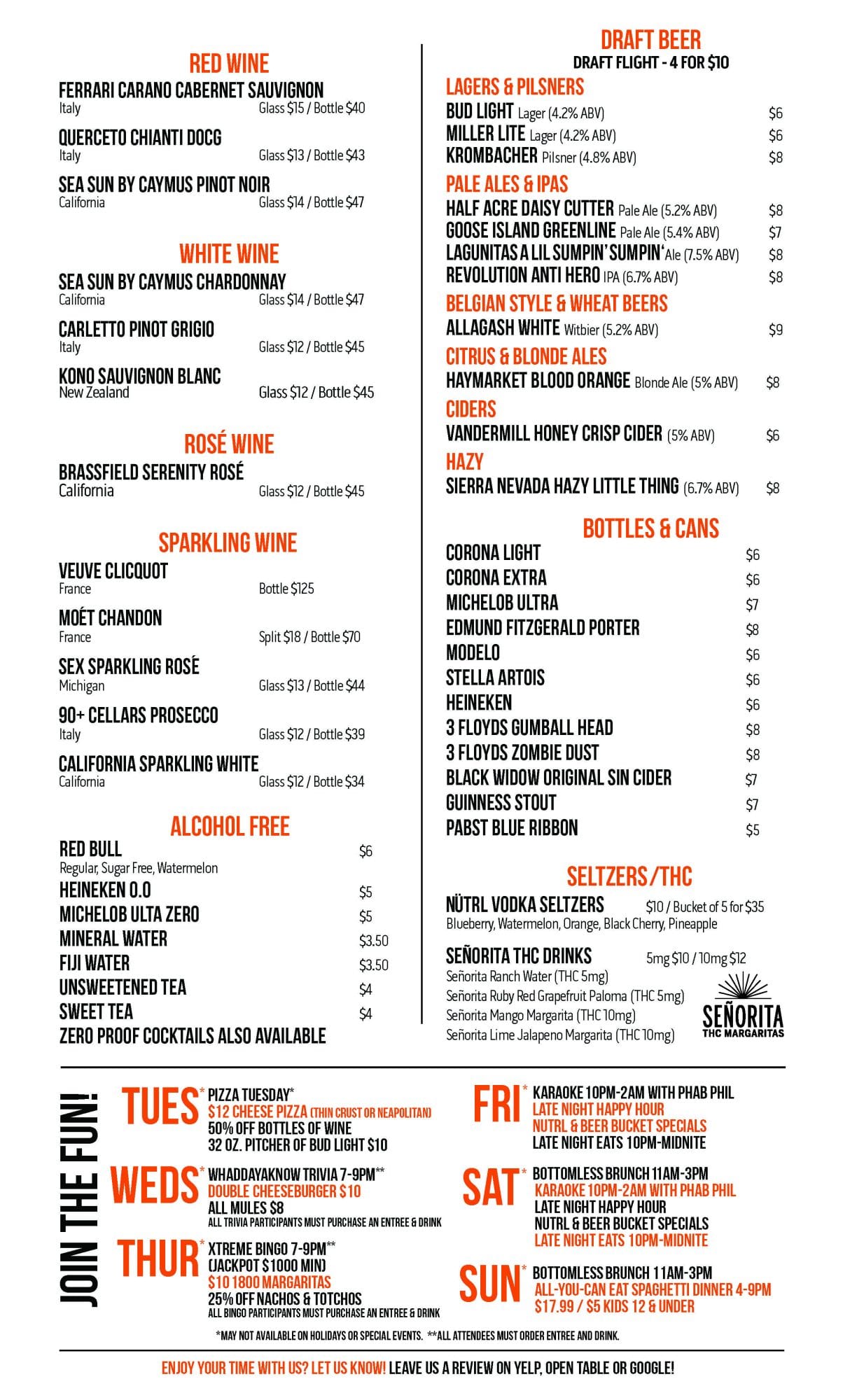 Lark Fall DrinkMenu 0922 Page 2