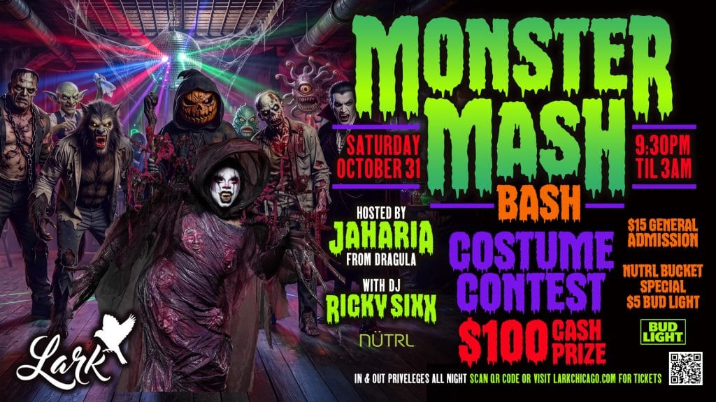 Monster Mash Bash costume contest at Lark Chicago on Saturday, October 31, 2026