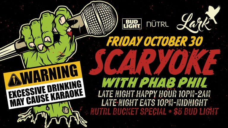 Halloween Scaryoke with Phab Phil at Lark Chicago on Friday, October 30, 2026